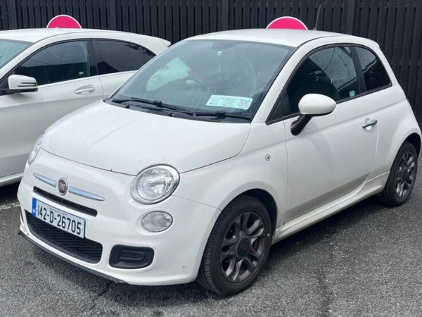 Fiat 500 Hatchback, Petrol, 2014, White