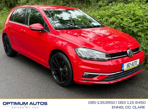 Volkswagen Golf Hatchback, Petrol, 2018, Red