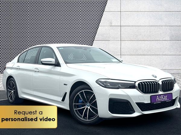 BMW 5-Series Saloon, Hybrid, 2021, White