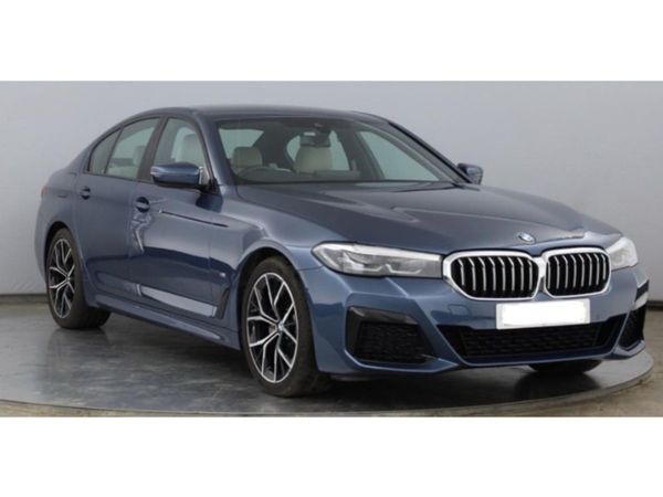 BMW 5-Series Saloon, Diesel Hybrid, 2023, Blue