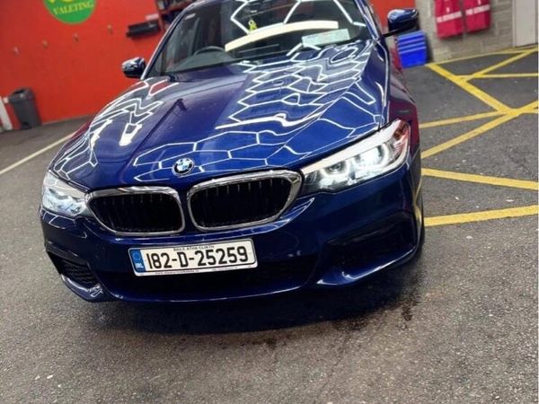 BMW 5-Series Saloon, Petrol Plug-in Hybrid, 2018, Blue