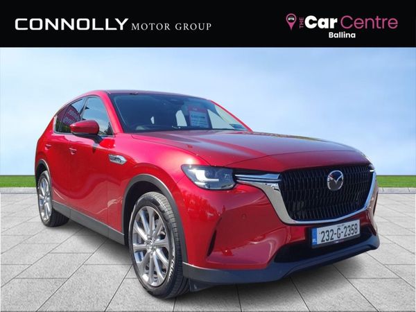 Mazda CX-60 Estate, Petrol Plug-in Hybrid, 2023, Red