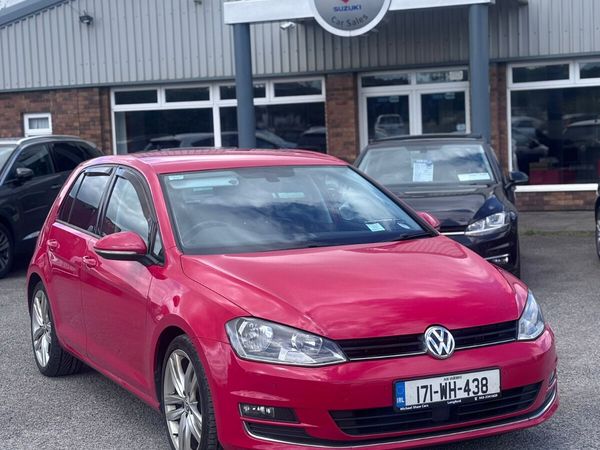Volkswagen Golf Hatchback, Diesel, 2017, Red