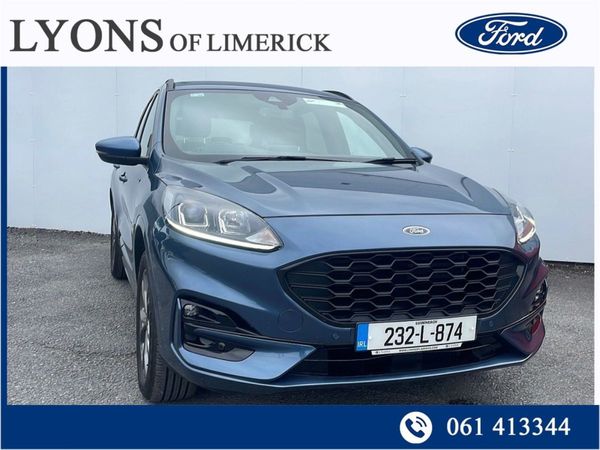 Ford Kuga SUV, Petrol Plug-in Hybrid, 2023, Blue