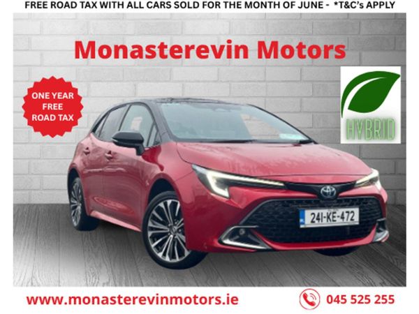 Toyota Corolla Hatchback, Petrol Hybrid, 2024, Red