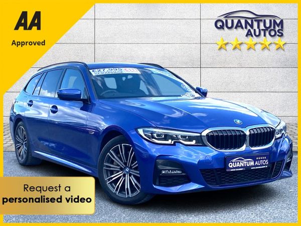 BMW 3-Series Estate, Petrol Plug-in Hybrid, 2021, Blue