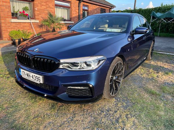 BMW 5-Series Saloon, Diesel, 2017, Blue