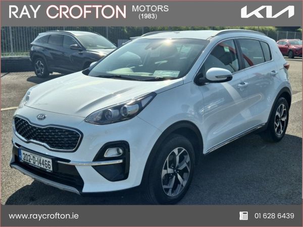 Kia Sportage SUV, Diesel Hybrid, 2020, White