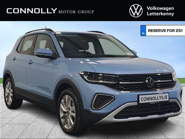 Volkswagen T-Cross Crossover, Petrol, 2025, Blue
