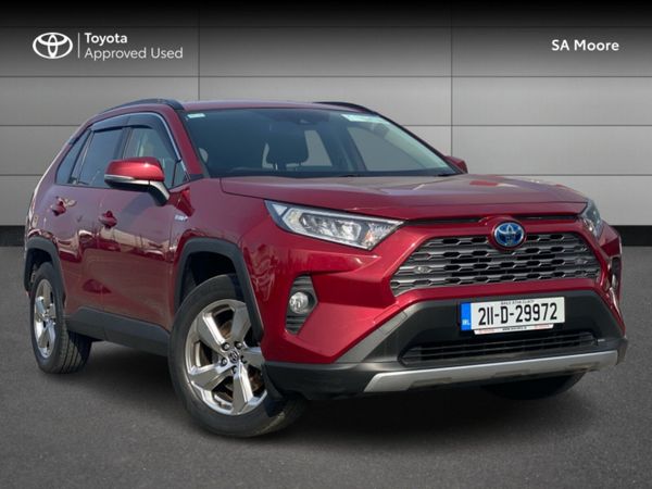 Toyota RAV4 SUV, Petrol Hybrid, 2021, Red
