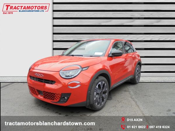 Fiat 600 Hatchback, Petrol Hybrid, 2025, Orange