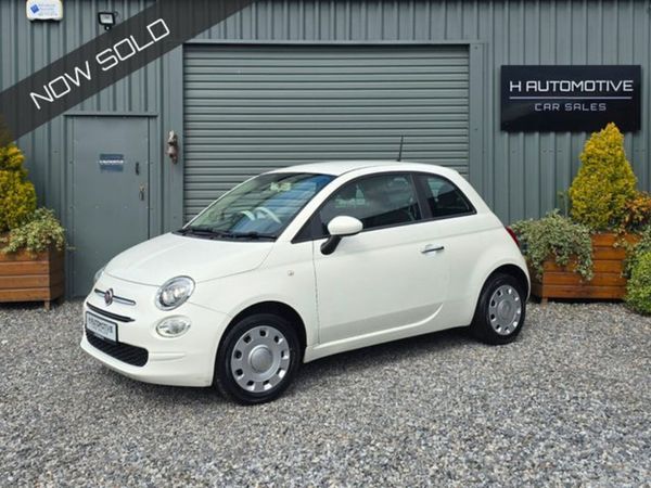 Fiat 500 Hatchback, Petrol, 2017, White