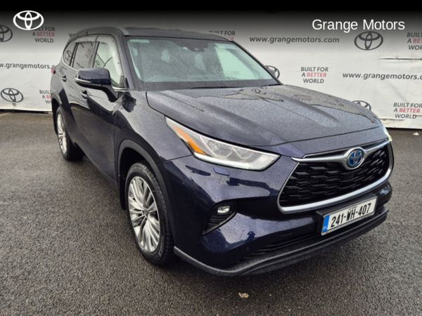 Toyota Highlander Estate, Petrol Hybrid, 2024, Blue