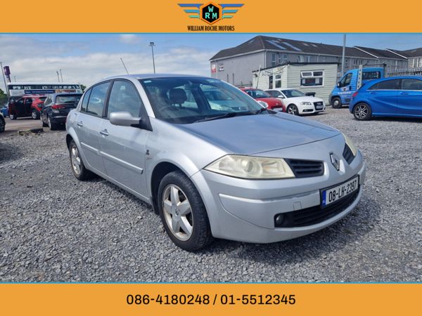 Renault Megane Saloon, Petrol, 2008, Silver