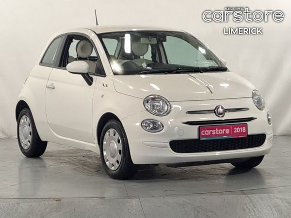 Fiat 500 Hatchback, Petrol, 2018, White