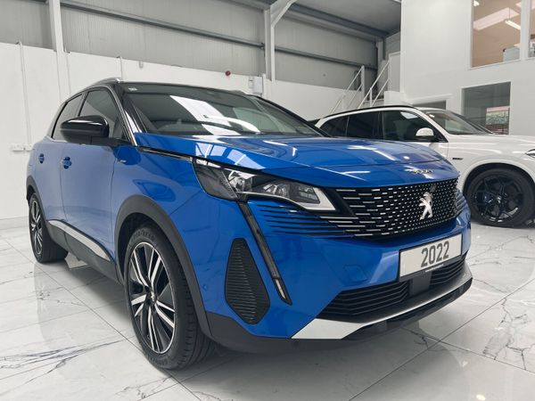 Peugeot 3008 SUV, Petrol Hybrid, 2022, Blue