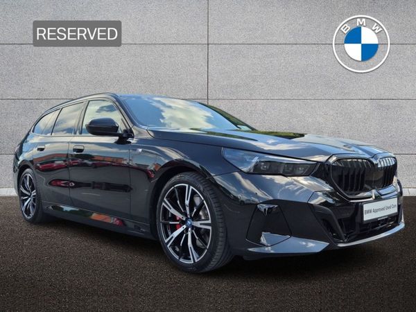 BMW 5-Series Estate, Petrol Plug-in Hybrid, 2025, Black
