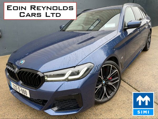 BMW 5-Series Estate, Diesel Hybrid, 2022, Blue