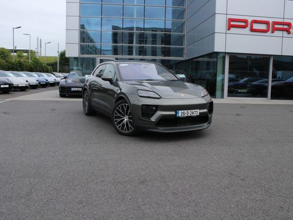 Porsche Macan SUV, Electric, 2025, Green