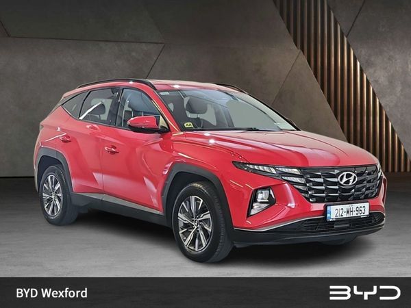 Hyundai Tucson SUV, Petrol Hybrid, 2021, Red