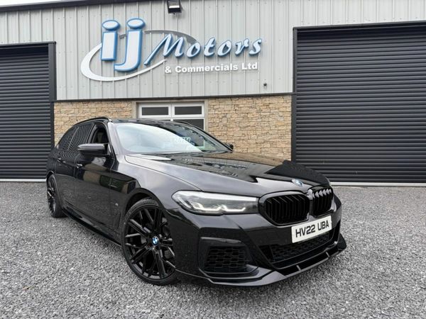 BMW 5-Series Estate, Diesel Hybrid, 2022, Black