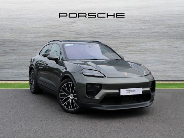 Porsche Macan SUV, Electric, 2025, Green