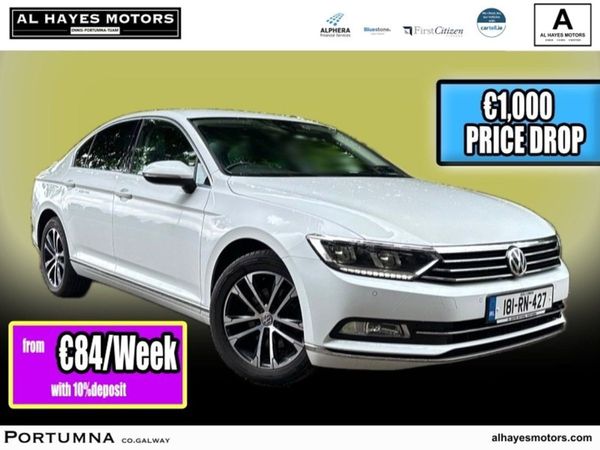 Volkswagen Passat Saloon, Diesel, 2018, White