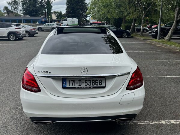 Mercedes-Benz C-Class Saloon, Petrol Plug-in Hybrid, 2017, White