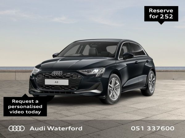 Audi A3 Hatchback, Petrol Plug-in Hybrid, 2025, Grey