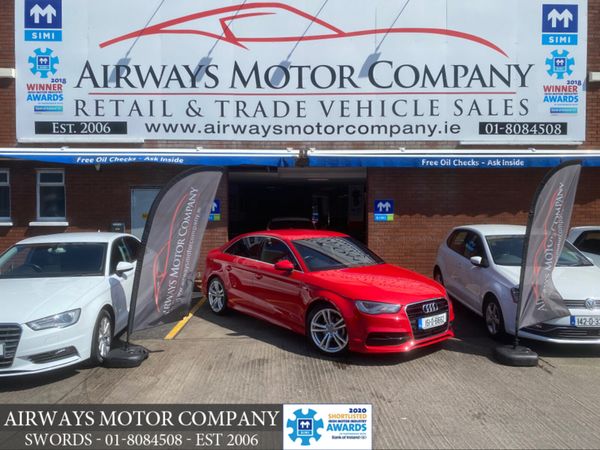 Audi A3 Saloon, Petrol, 2015, Red