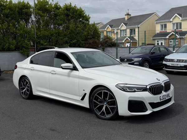 BMW 5-Series Saloon, Diesel Hybrid, 2022, White