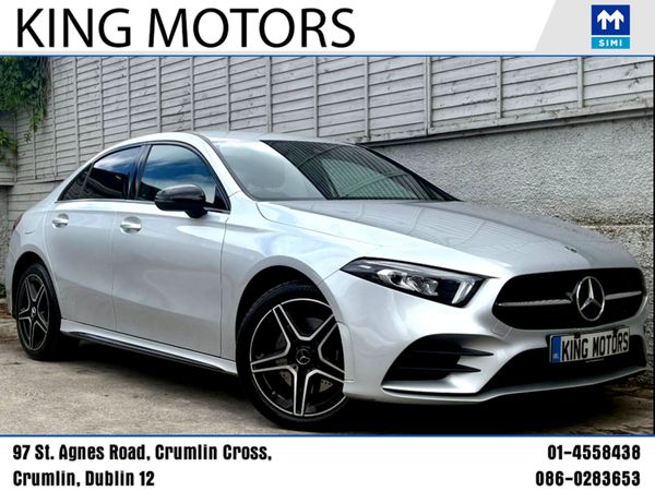 Mercedes-Benz A-Class Saloon, Petrol Hybrid, 2022, Silver