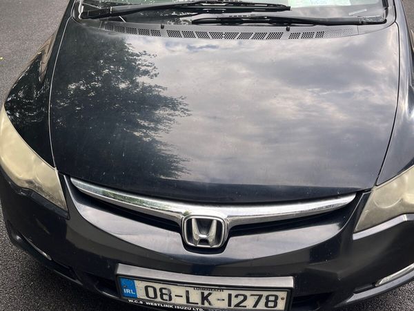 Honda Civic Saloon, Petrol Hybrid, 2008, Black