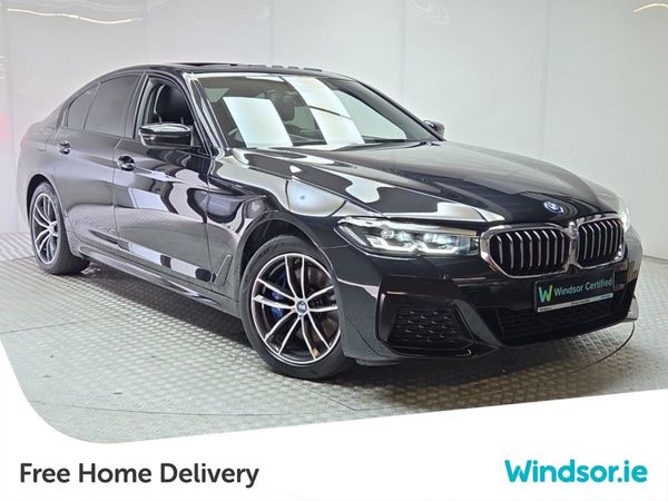 BMW 5-Series Saloon, Petrol Plug-in Hybrid, 2023, Black