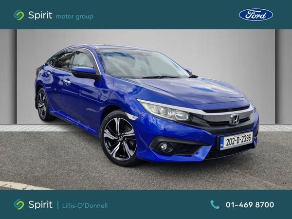 Honda Civic Saloon, Petrol, 2020, Blue