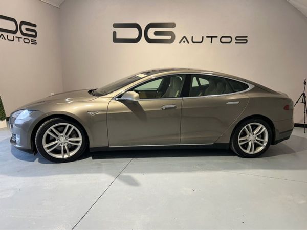 Tesla Model S Hatchback, Electric, 2015, Gold