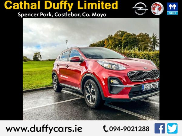 Kia Sportage MPV, Diesel Hybrid, 2021, Red