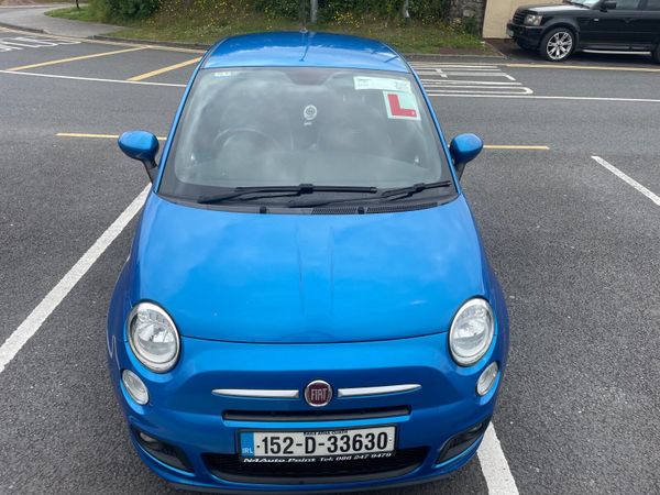 Fiat 500 Hatchback, Petrol, 2015, Blue