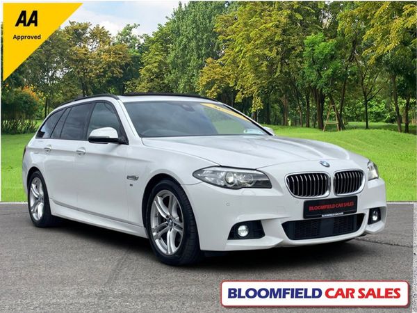 BMW 5-Series Estate, Diesel, 2015, White