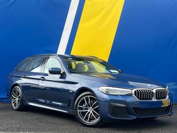BMW 5-Series Estate, Petrol Plug-in Hybrid, 2022, Blue