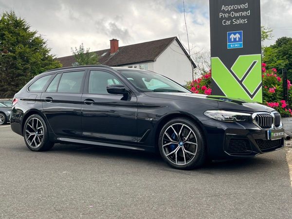 BMW 5-Series Estate, Petrol Plug-in Hybrid, 2023, Black