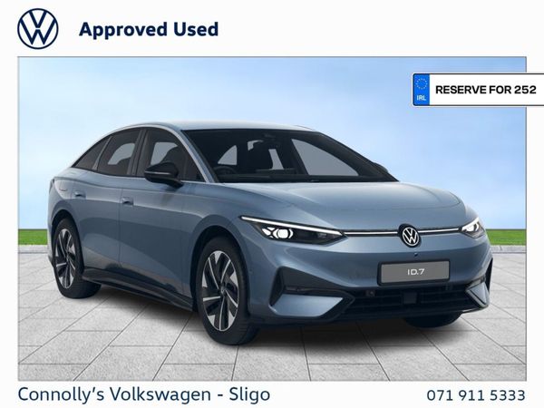 Volkswagen ID.7 Saloon, Electric, 2025, Blue