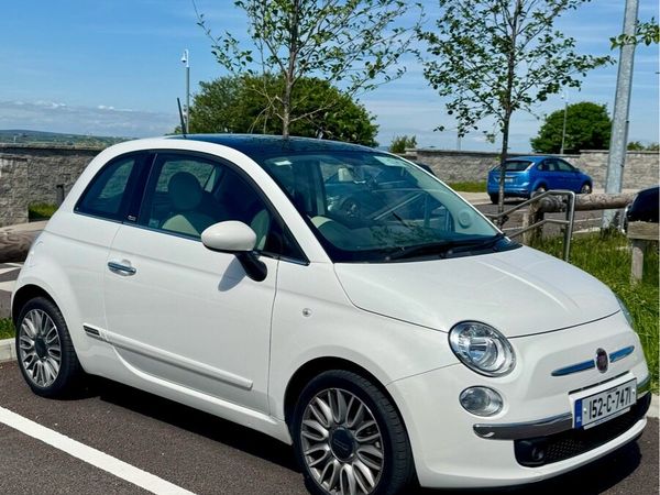 Fiat 500 Hatchback, Petrol, 2015, White