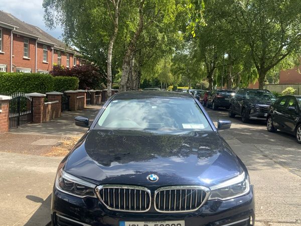 BMW 5-Series Saloon, Petrol Plug-in Hybrid, 2018, Blue