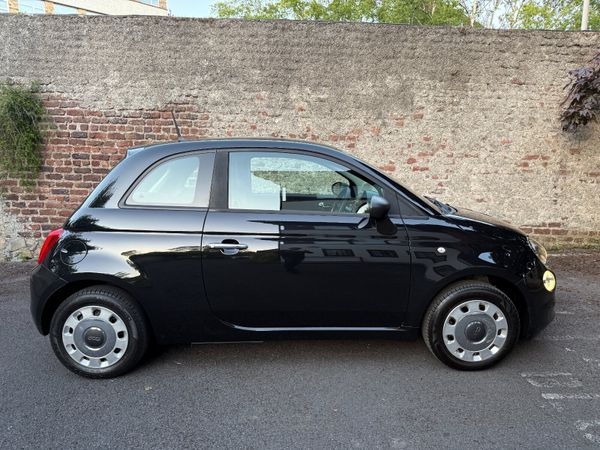 Fiat 500 Hatchback, Petrol, 2016, Black