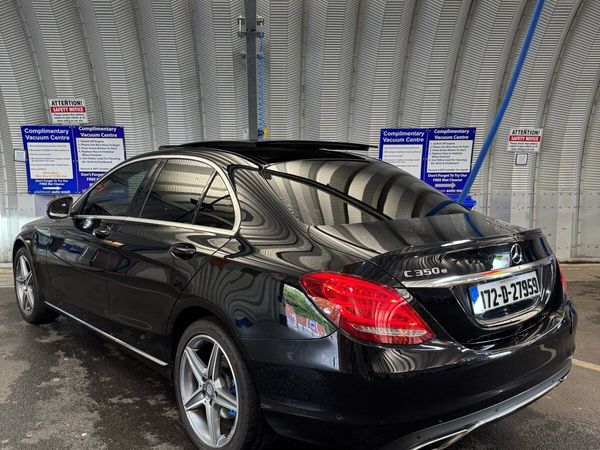 Mercedes-Benz C-Class Saloon, Petrol Plug-in Hybrid, 2017, Black