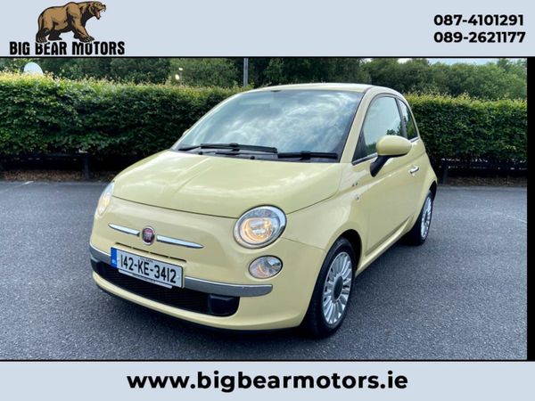 Fiat 500 Hatchback, Petrol, 2014, Yellow