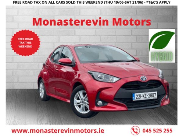 Toyota Yaris Hatchback, Petrol Hybrid, 2022, Red