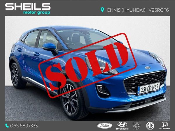 Ford Puma MPV, Petrol Hybrid, 2023, Blue