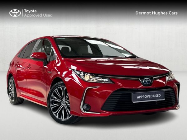 Toyota Corolla Saloon, Petrol Hybrid, 2022, Red